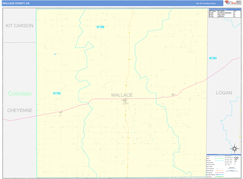 Wallace County, KS Digital Map Basic Style