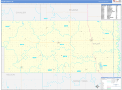 Walsh County, ND Digital Map Basic Style