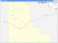 Walthall County, MS Digital Map Basic Style