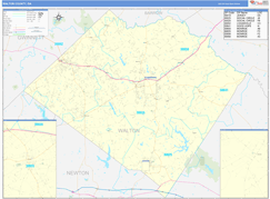 Walton County, GA Digital Map Basic Style