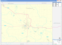 Wapello County, IA Digital Map Basic Style