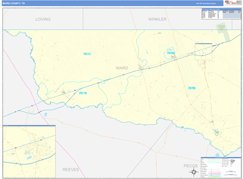 Ward County, TX Digital Map Basic Style