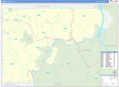 Warren County, PA Digital Map Basic Style