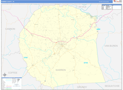 Warren County, TN Digital Map Basic Style