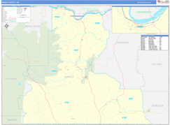 Wasco County, OR Digital Map Basic Style