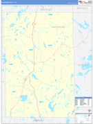 Washburn County, WI Digital Map Basic Style