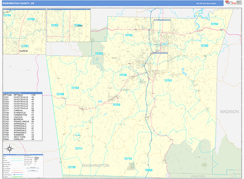 Washington County, AR Digital Map Basic Style