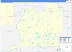 Washington County, FL Digital Map Basic Style