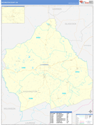 Washington County, GA Digital Map Basic Style