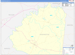 Washington County, KY Digital Map Basic Style