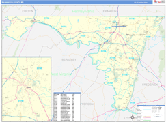 Washington County, MD Digital Map Basic Style