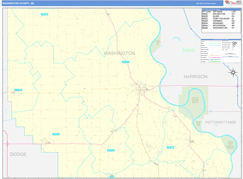 Washington County, NE Digital Map Basic Style