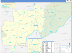 Washington County, OH Digital Map Basic Style