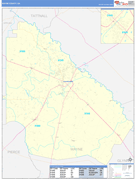 Wayne County, GA Digital Map Basic Style