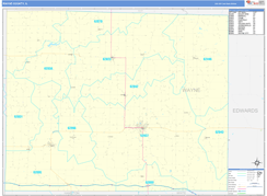 Wayne County, IL Digital Map Basic Style