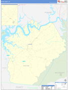 Wayne County, KY Digital Map Basic Style