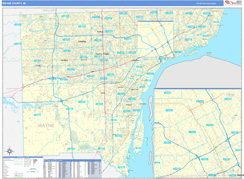 Wayne County, MI Digital Map Basic Style