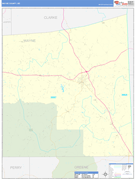 Wayne County, MS Digital Map Basic Style