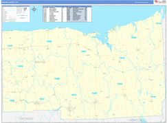 Wayne County, NY Digital Map Basic Style