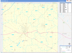 Wayne County, OH Digital Map Basic Style