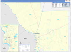 Webb County, TX Digital Map Basic Style