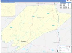 Webster County, KY Digital Map Basic Style
