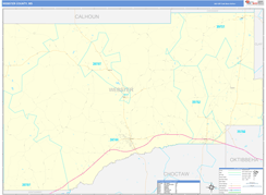 Webster County, MS Digital Map Basic Style