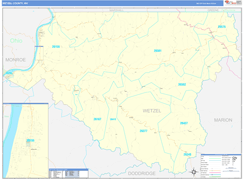 Wetzel County, WV Digital Map Basic Style