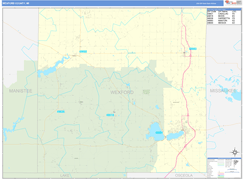 Wexford County, MI Digital Map Basic Style