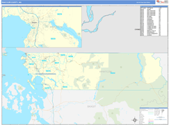 Whatcom County, WA Digital Map Basic Style