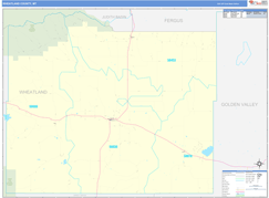 Wheatland County, MT Digital Map Basic Style