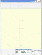 Wheeler County, NE Digital Map Basic Style
