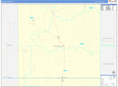 Wheeler County, TX Digital Map Basic Style