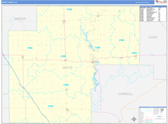 White County, IN Digital Map Basic Style