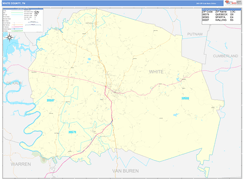 White County, TN Digital Map Basic Style