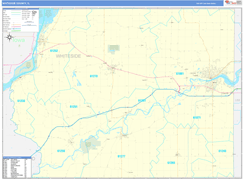 Whiteside County, IL Digital Map Basic Style