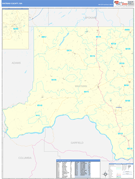 Whitman County, WA Digital Map Basic Style