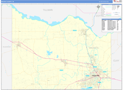 Wichita County, TX Digital Map Basic Style