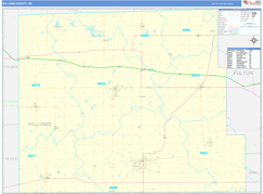 Williams County, OH Digital Map Basic Style