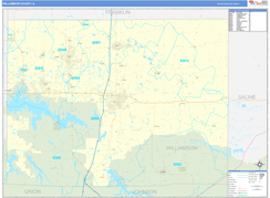 Williamson County, IL Digital Map Basic Style