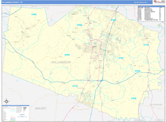 Williamson County, TN Digital Map Basic Style