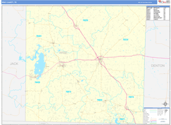 Wise County, TX Digital Map Basic Style