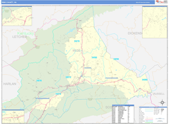 Wise County, VA Digital Map Basic Style