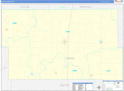 Worth County, MO Digital Map Basic Style