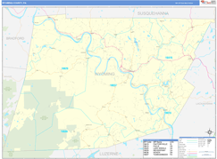 Wyoming County, PA Digital Map Basic Style