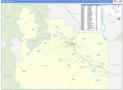 Yakima County, WA Digital Map Basic Style