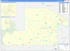 Yamhill County, OR Digital Map Basic Style