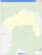 Yancey County, NC Digital Map Basic Style