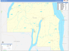 Yates County, NY Digital Map Basic Style