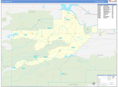 Yell County, AR Digital Map Basic Style